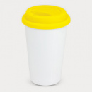 Aztec Double Wall Coffee Cup Full Colour+Yellow