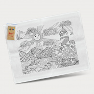 Cotton Colouring Tea Towel image
