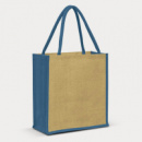 Lanza Jute Tote Bag+Blue