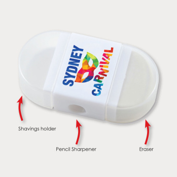 2 in 1 Pencil Sharpener/Eraser