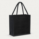 Monza Jute Tote Bag Colour Match+Black