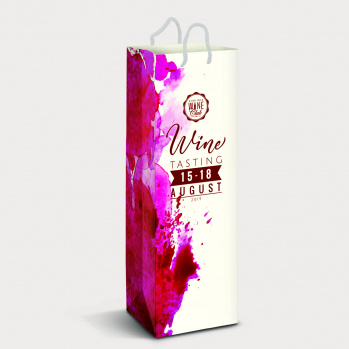 Laminated Paper Wine Bag (Full Colour)