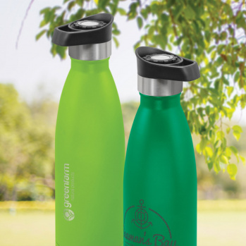 Mirage Powder Coated Vacuum Bottle (Push Button Lid)