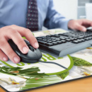 Jumbo Desk Mat+in use