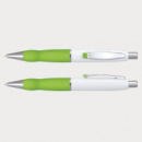 Turbo Pen White Barrel+Bright Green