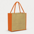 Monza Jute Tote Bag+Orange