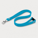 Silicone Lanyard+Light Blue