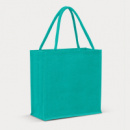 Monza Jute Tote Bag Colour Match+Teal