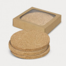 Oakridge Cork Coaster RoundSet of 4+unbranded