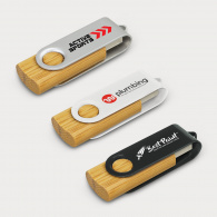 Helix 4GB Bamboo Flash Drive image