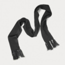 Nebraska Cable Knit Scarf+Black