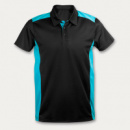 Apex Mens Polo+Cyan