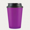 Aroma Coffee Cup Handle Lid+Purple