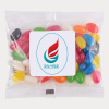 Assorted Colour Mini Jelly Beans in 50g Cello Bag