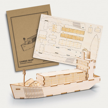 BRANDCRAFT Cargo Ship Wooden Model