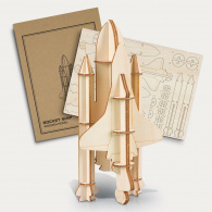 BRANDCRAFT Rocket Ship Wooden Model image