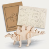 BRANDCRAFT Stegosaurus Wooden Model
