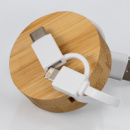 Bamboo Retractable Charging Cable+detail