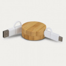 Bamboo Retractable Charging Cable+unbranded