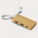 Bamboo USB Hub+unbranded