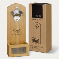 Bamboo Wall Mounted Bottle Opener image