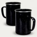 Bendigo Enamel Mug 600mL+Black