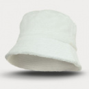 Bondi Terry Towelling Bucket Hat+White