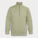 Camden Unisex Quarter Zip+Ecru