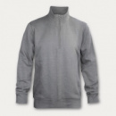 Camden Unisex Quarter Zip+Grey Melange