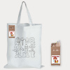 Colouring (Short Handle) Cotton Bag & Pencils