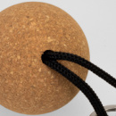 Cork Floating Key Ring Round+detail