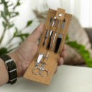 Cork Manicure Set+in use