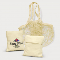 Cotton Mesh Foldaway Tote Bag image