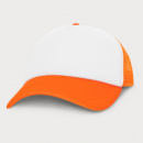 Cruise Mesh Cap White Front+Orange