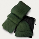 Denali Scarf and Beanie Set+Khaki Green