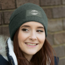 Everest Beanie with Patch+in use