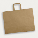 Extra Large Flat Handle Paper Bag Landscape+Natural
