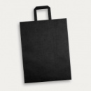 Extra Large Flat Handle Paper Bag Portrait+Black