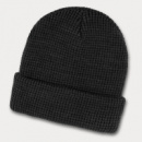 Galway Waffle Beanie+Black