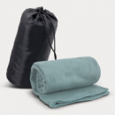 Glasgow Fleece Blanket in Carry Bag+Grey