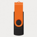 Helix 16GB Dual Flash Drive+Orange