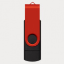 Helix 16GB Dual Flash Drive+Red