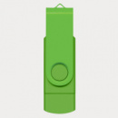 Helix 8GB Dual Flash Drive+Bright Green