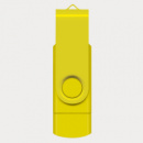 Helix 8GB Dual Flash Drive+Yellow