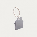 House Stainless Steel Keytag+White
