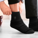 June Business Socks+in use