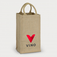 Jute Four Bottle Wine Carrier image