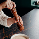 Keepsake Pepper Mill+in use