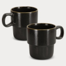Keepsake Stackable Coffee Cup Set of 2+Charcoal