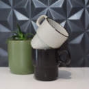 Keepsake Stackable Coffee Cup Set of 2+in use